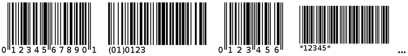 2 barcodes. QRCode (QRCode Micro), PDF417 (PDF417 Micro, PDF417 Compact), DataMatrix, AztecCode.